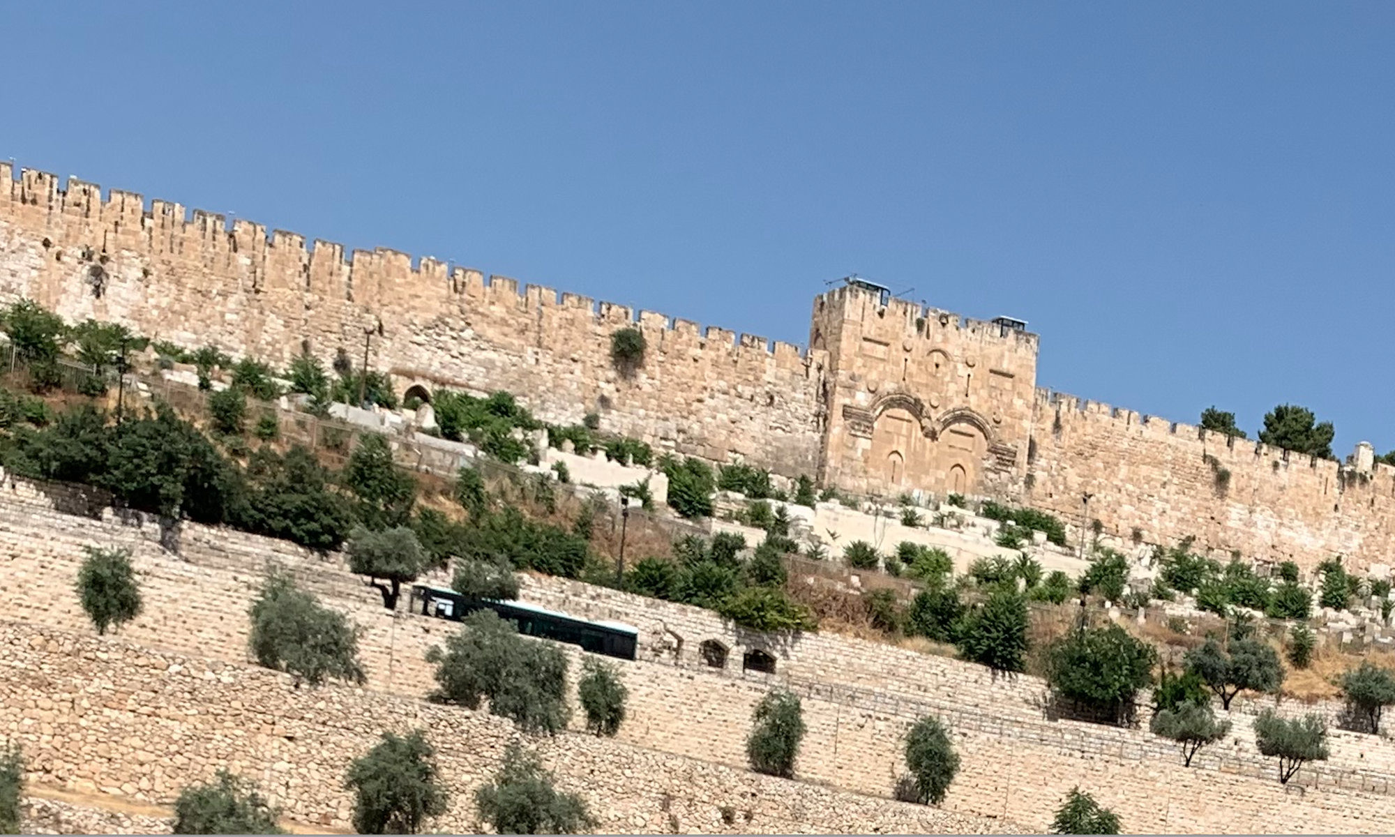 The Golden Gate at the Temple Mount in Jerusalem